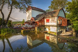 Theater Prints: USA, Pennsylvania, Bucks County, New Hope, Bucks County Playhouse, theater
