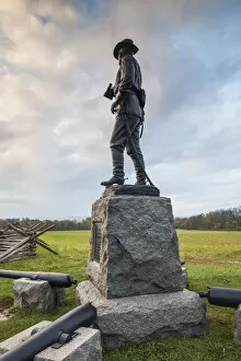 Images Dated 8th April 2014: USA, Pennsylvania, Gettysburg, Battle of Gettysburg, monument to Major General John