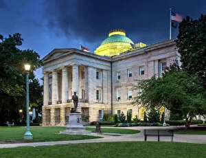 Images Dated 12th September 2022: USA, Raleigh, North Carolina, State Capitol Building, Greek Revival Public Building, 1840