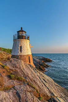 Newport Prints: USA, Rhode Island, Newport, Castle Hill Lighthouse