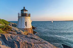 Newport Prints: USA, Rhode Island, Newport, Castle Hill Lighthouse