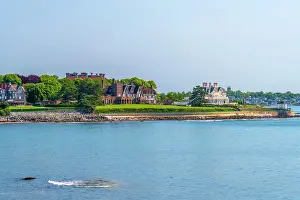 Mansion Prints: USA, Rhode Island, Newport, Easton Bay, Cliff Walk