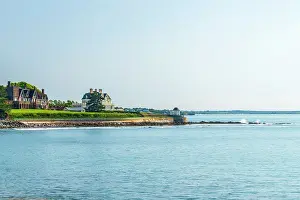 Mansion Prints: USA, Rhode Island, Newport, Easton Bay, Cliff Walk