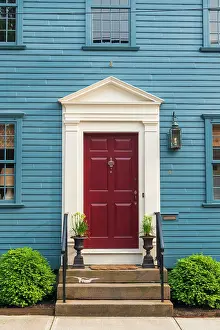 Doorways Prints: USA, Rhode Island, Newport, Elm Street, Sherburne-Nichols House