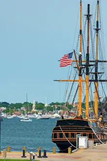 Ships Prints: USA, Rhode Island, Newport, Fort Adams State Park, Oliver Hazard Perry sailing school ship