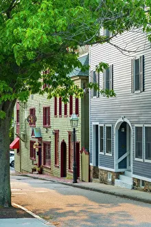 Street Scene Prints: USA, Rhode Island, Newport, Mary Street