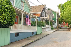 Street Scene Prints: USA, Rhode Island, Newport, North Baptist Street