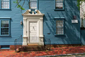 Doorways Prints: USA, Rhode Island, Newport, Pelham Street, Langley King House
