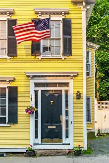 Doorway Prints: USA, Rhode Island, Newport, Spring Street