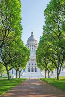 State Capitol Prints: USA, Rhode Island, Providence, Rhode Island State House
