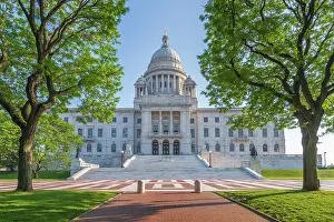 State Capitol Prints: USA, Rhode Island, Providence, Rhode Island State House