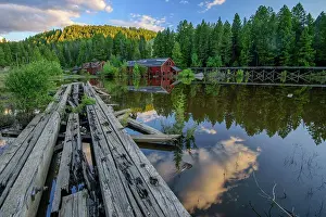 Lost Places Prints: USA, Rockies, Montana, Kirkville Ghost Town near Philipsburg