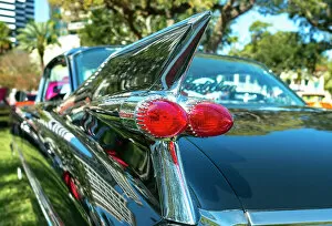 Images Dated 13th February 2023: USA, Saint Petersburg, Florida, 1959 Cadillac Coupe DeVille, Tail Fins, Bullet Tail Lights
