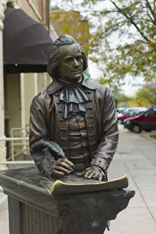 President Prints: USA, South Dakota, Rapid City, City of Presidents sculptures, President Thomas Jefferson