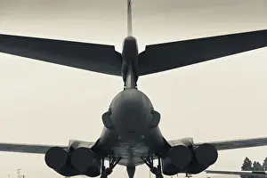 South Dakota Prints: USA, South Dakota, Rapid City, South Dakota Air and Space Museum, USAF B-1B, bomber
