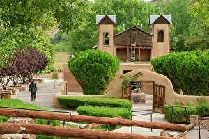 New Mexico Prints: USA, Southwest; New Mexico, Chimayo, El Santuario de Chimayo, National historic landmark