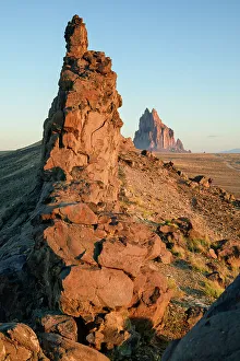 Images Dated 27th January 2023: USA, Southwest, New Mexico, San Juan County, Navajo Nation, Ship Rock
