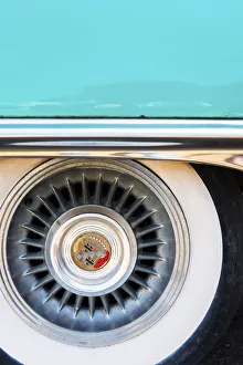 Images Dated 16th May 2016: USA, Tennessee, Memphis, Graceland, Cadillac wheel at the museum