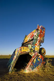 Images Dated 2nd May 2008: USA, Texas, Amarillo, Route 66, Cadillac Ranch
