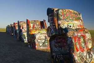 Images Dated 2nd May 2008: USA, Texas, Amarillo, Route 66, Cadillac Ranch