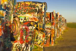 Images Dated 2nd May 2008: USA, Texas, Amarillo, Route 66, Cadillac Ranch