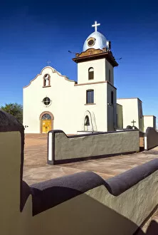USA, Texas, El Paso, Ysleta Mission Church, Established in 1682 By The Spanish, Oldest Of The El Paso Mission Churches