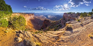 USA, Utah, Canyonlands National Park, Island in the Sky District, Buck Canyon Overlook