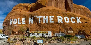 USA, Utah, Moab, US Highway 191, Hole n The Rock