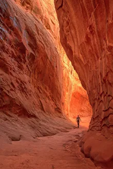 Images Dated 27th January 2023: USA, Utah, Southwest, Colorado Plateau, Garfield County, Leprechaun Canyon