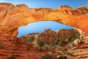 Outback Prints: USA, Utah, Southwest, Colorado Plateau, Capitol Reef, National Park, Hickman Bridge