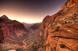 Us A Prints: USA, Utah, Zion National Park, from Canyon Overlook