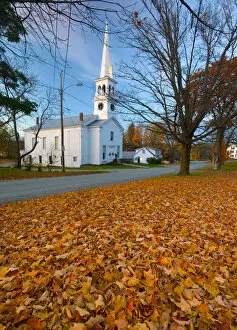 Images Dated 13th February 2009: USA, Vermont, Peacham, The Congregational Church