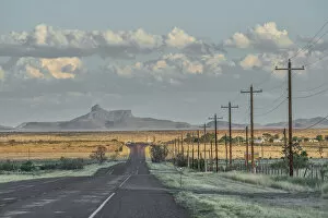 Images Dated 29th November 2021: USA, West Texas Marfa, Texas Highway