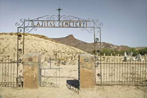 Images Dated 11th January 2022: USA, West Texas, Texas, Lajitas Cemetery