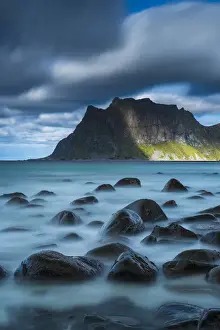 Uttakleiv Prints: Uttakleiv Beach, Vestagoy, Lofoten Islands, Norway