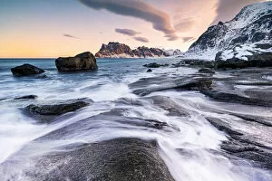 Cold Gallery: Uttakleiv Beach, Vestvagoy, Lofoten island, Norway