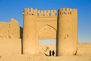 Bukhara Prints: Uzbekistan, Bukhara, Shaybanid City walls, Recronstructed gate