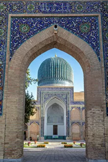 Images Dated 29th November 2022: Uzbekistan, Samarkand, Gur-e-Amir mausoleum, resting place of Timur