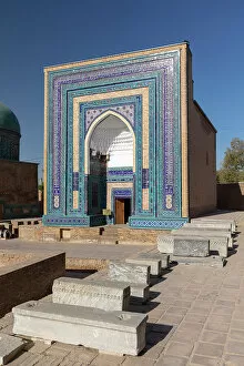 Images Dated 29th November 2022: Uzbekistan, Samarkand, Shah-i-Zinda, Tomb Street of 11 Mausoleums