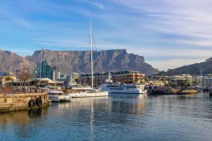 Esplanade Prints: V & A Waterfront and Table Mountain, Cape Town, Western Cape Province, South Africa
