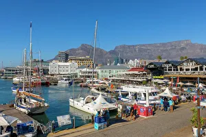 Esplanade Prints: V & A Waterfront and Table Mountain, Cape Town, Western Cape Province, South Africa