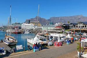 Esplanade Prints: V & A Waterfront and Table Mountain, Cape Town, Western Cape Province, South Africa