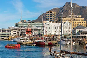 Esplanade Prints: V & A Waterfront and Table Mountain, Cape Town, Western Cape Province, South Africa