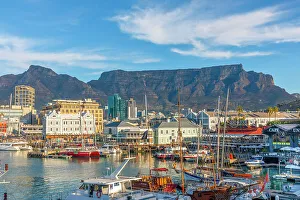 Esplanade Prints: V & A Waterfront and Table Mountain, Cape Town, Western Cape Province, South Africa