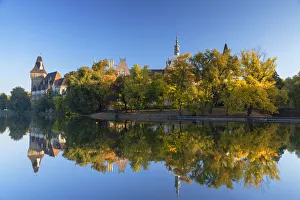 City Park Prints: Vajdahunyad Castle in City Park, Budapest, Hungary