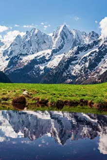 Maloja Region Prints: Val Bondasca peaks view from Tombal