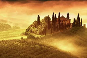 Val Dorcia Prints: Val D'Orcia, Tuscany, UNESCO World Heritage Site, Italy