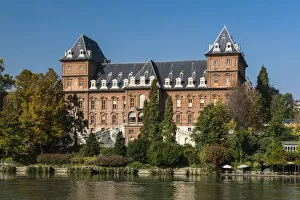 Valentino Castle and Po River, Turin, Piedmont, Italy