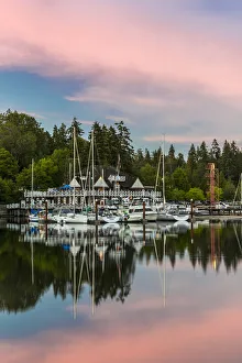 Images Dated 17th August 2016: The Vancouver Rowing Club with Stanley Park in the background, Vancouver, British