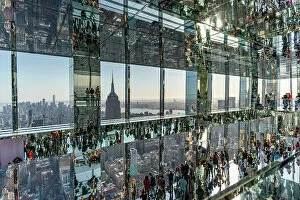 Images Dated 17th August 2022: One Vanderbilt building, mirrors and downtown view of Manhattan, New York City, USA